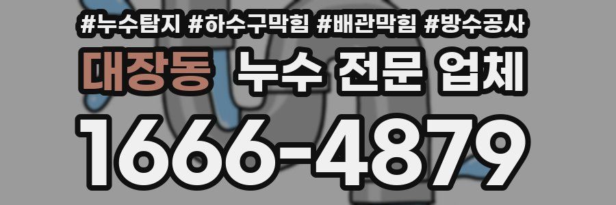 대장동 누수 전문 업체