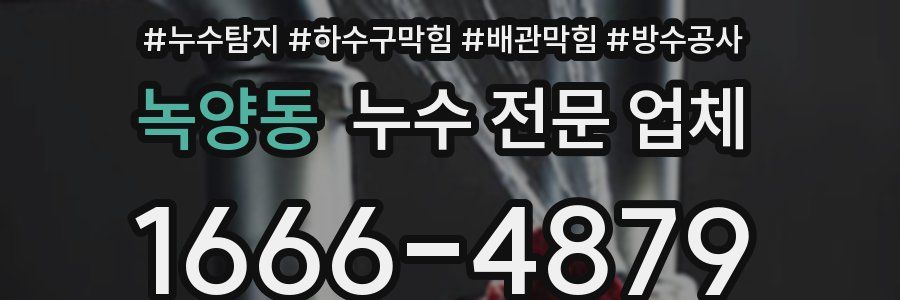 녹양동 누수 전문 업체