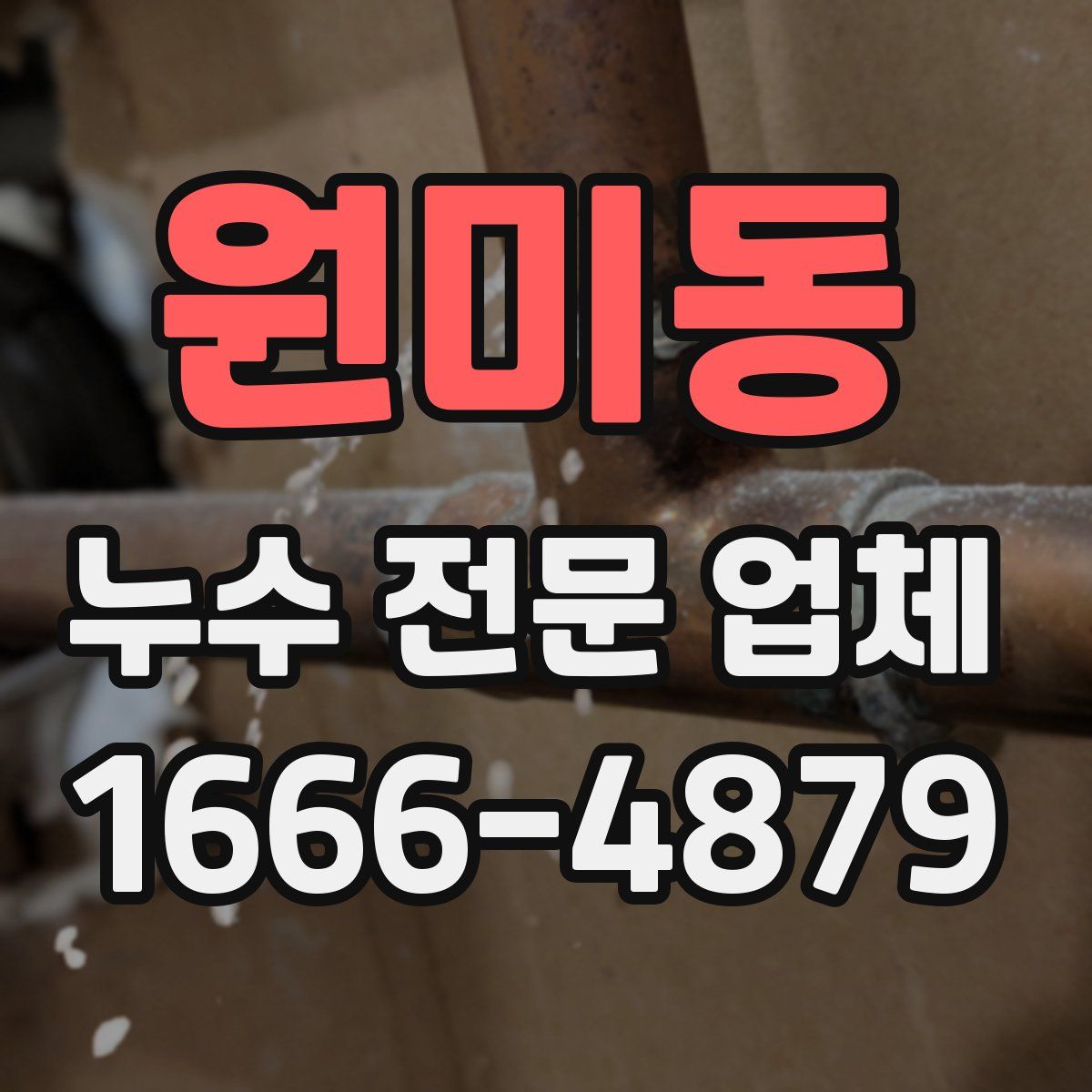 원미동 누수 전문 업체