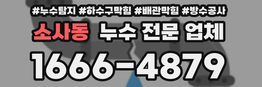 소사동 누수 전문 업체