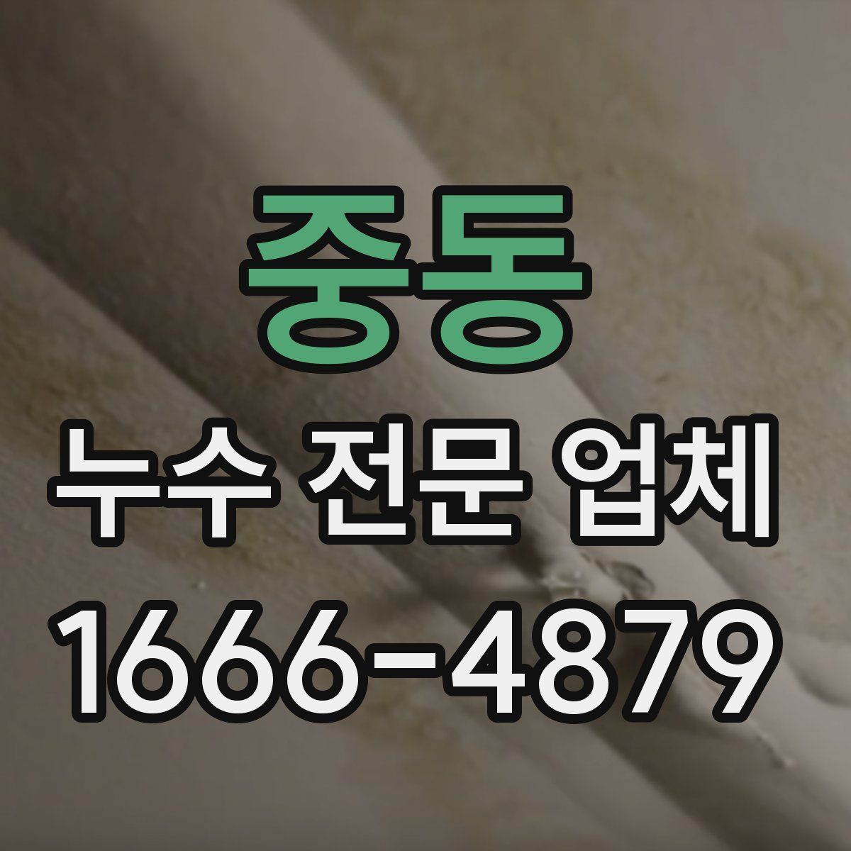 중동 누수 전문 업체