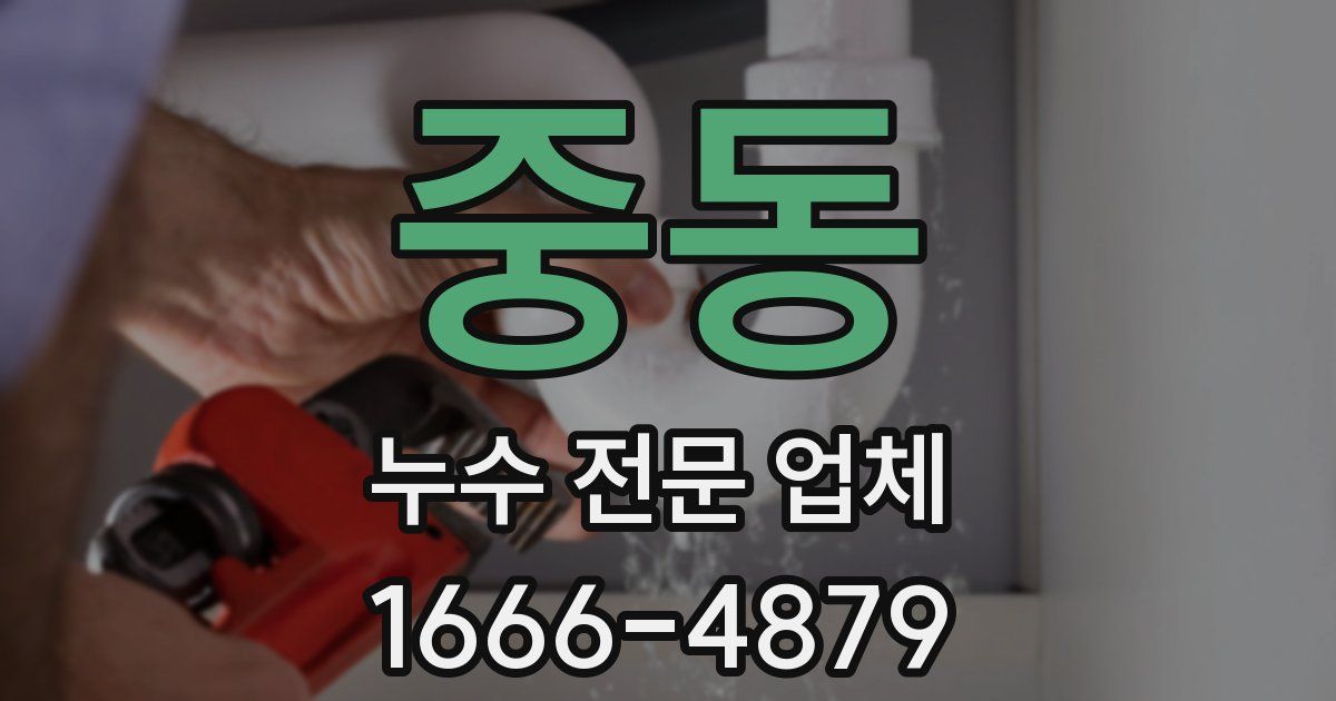 중동 누수 전문 업체