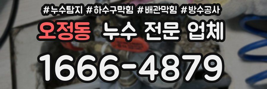 오정동 누수 전문 업체