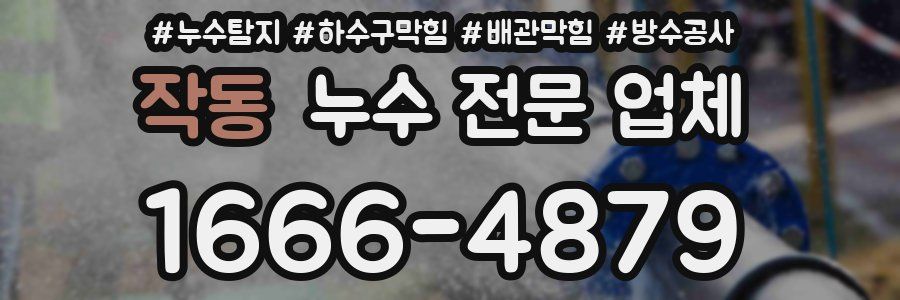 작동 누수 전문 업체