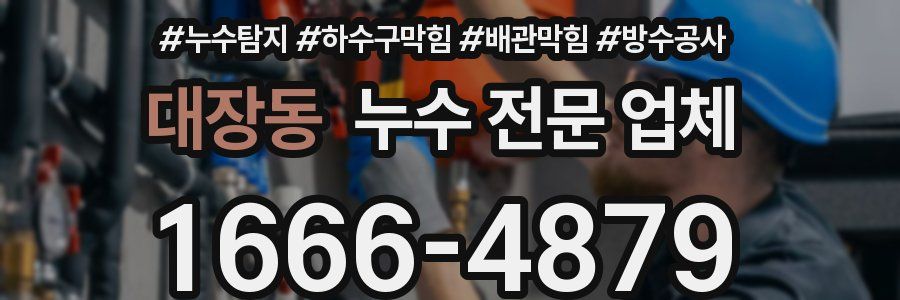 대장동 누수 전문 업체
