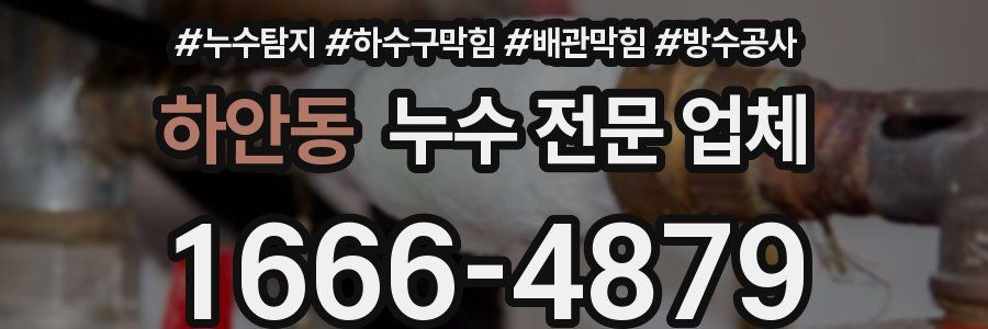하안동 누수 전문 업체
