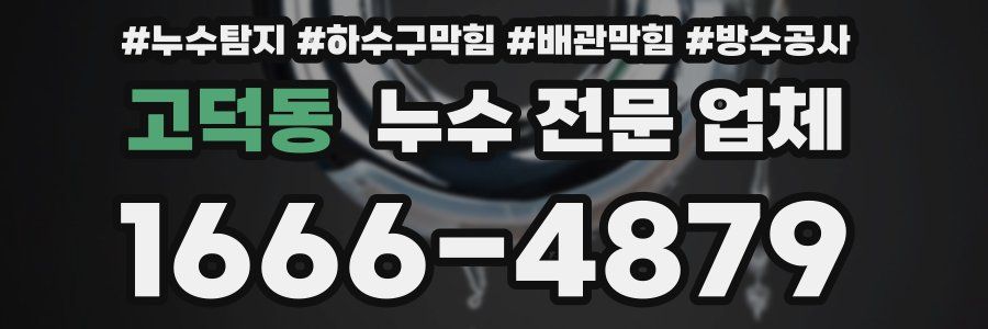 고덕동 누수 전문 업체