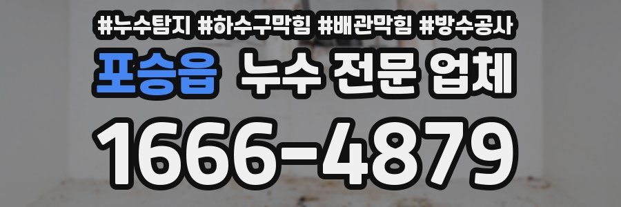 포승읍 누수 전문 업체