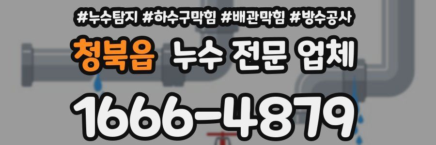 청북읍 누수 전문 업체