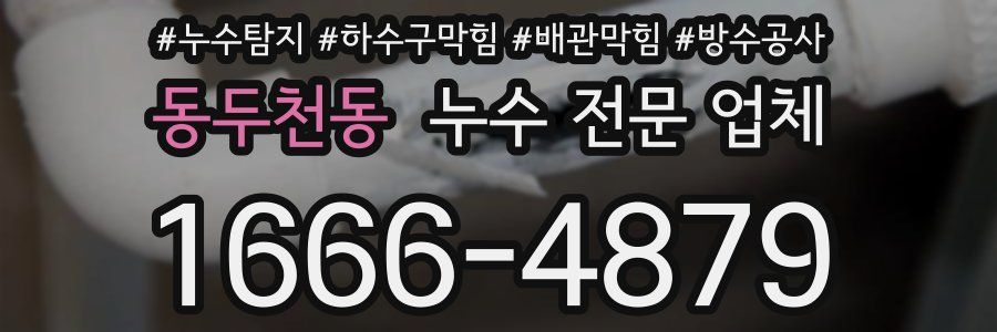 동두천동 누수 전문 업체