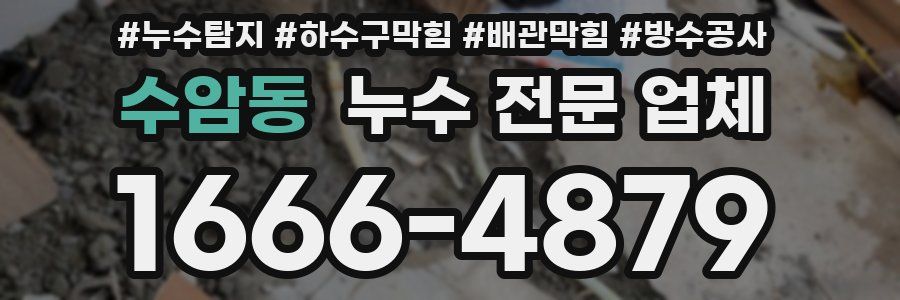 수암동 누수 전문 업체