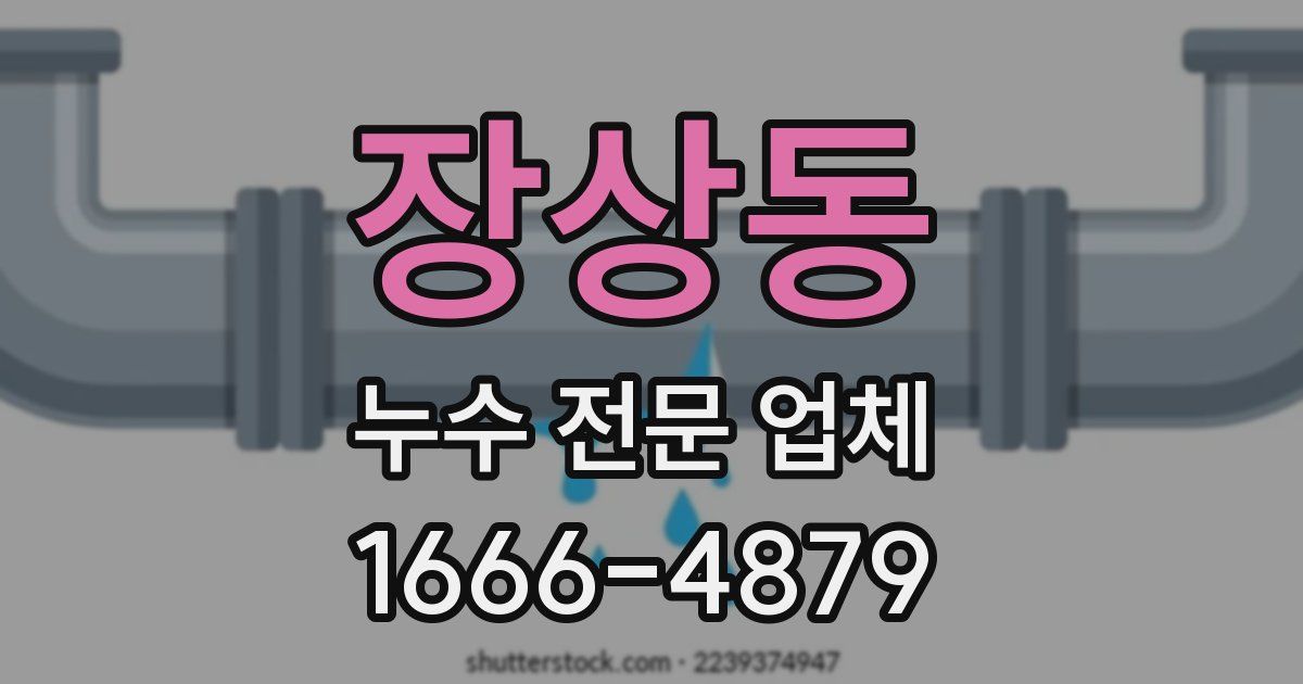 장상동 누수 전문 업체