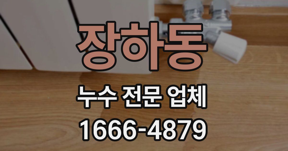 장하동 누수 전문 업체