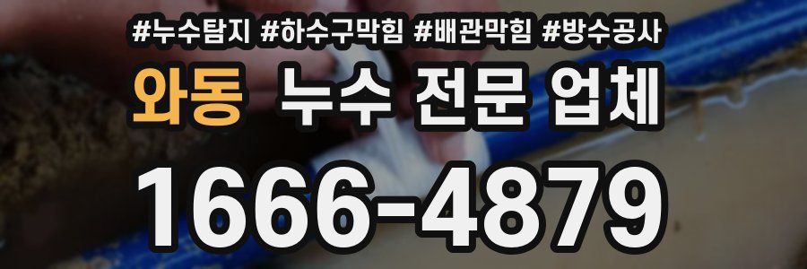 와동 누수 전문 업체
