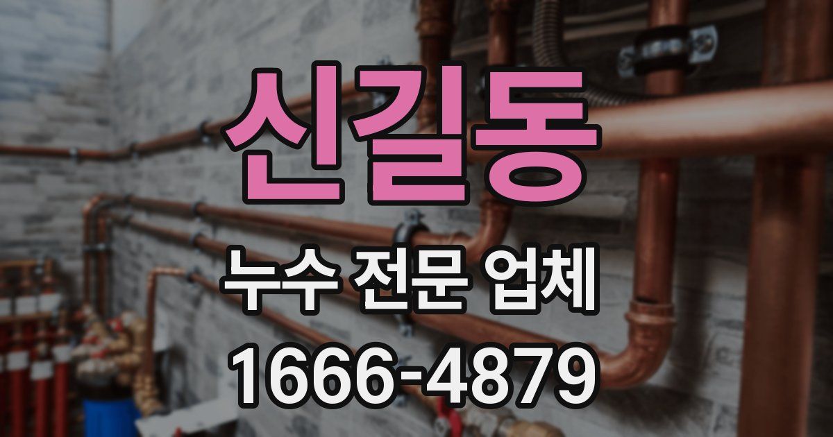신길동 누수 전문 업체