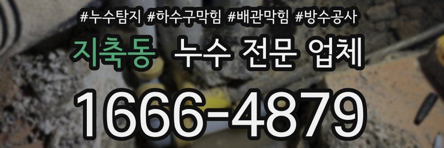 지축동 누수 전문 업체