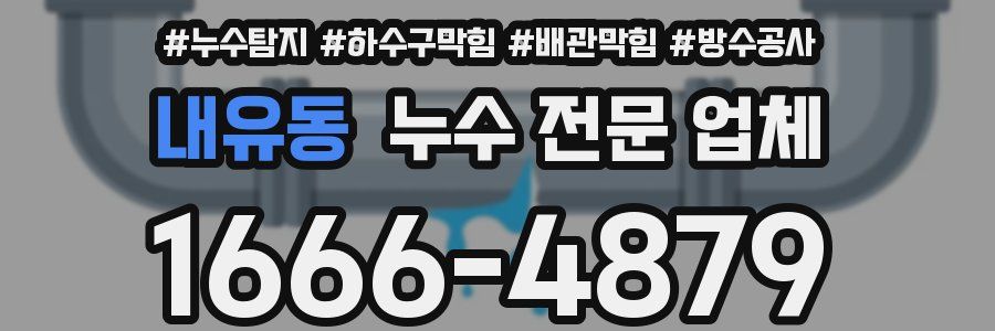 내유동 누수 전문 업체