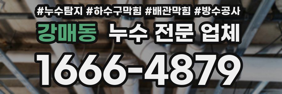 강매동 누수 전문 업체