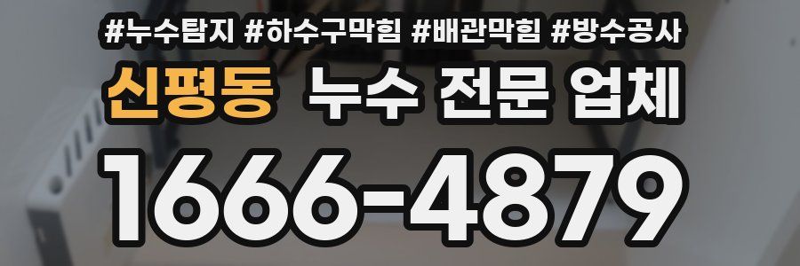 신평동 누수 전문 업체