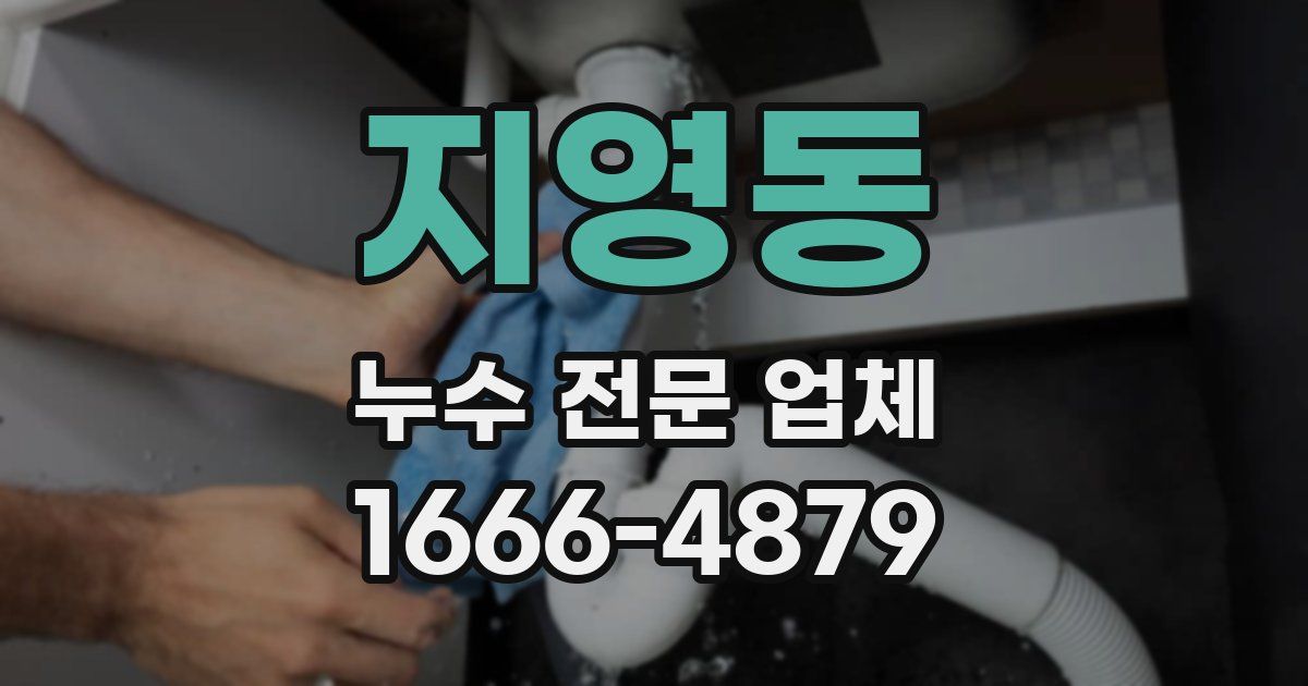 지영동 누수 전문 업체