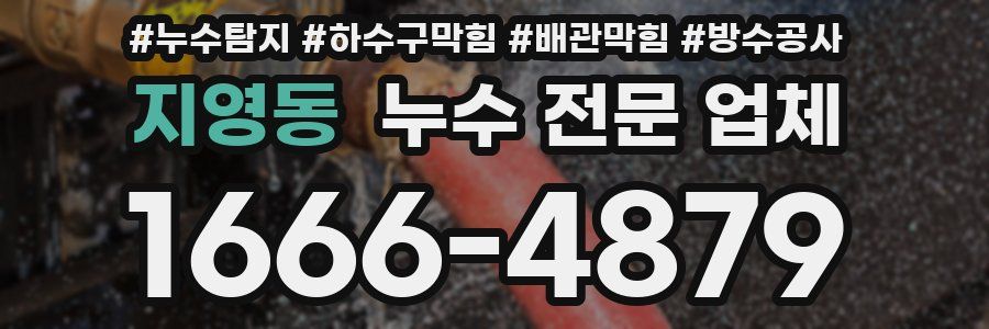 지영동 누수 전문 업체