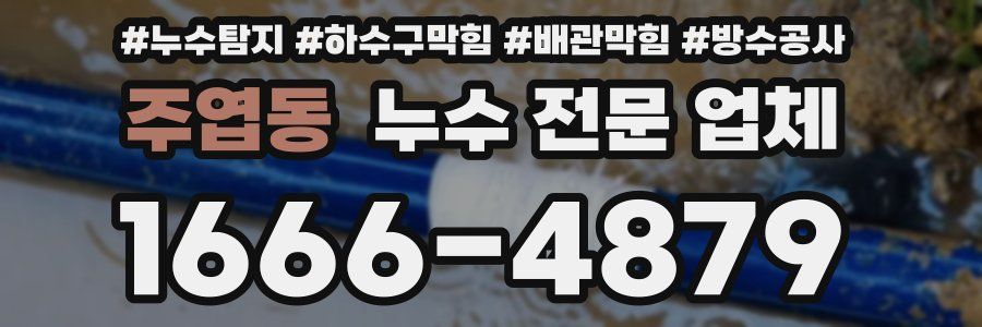 주엽동 누수 전문 업체