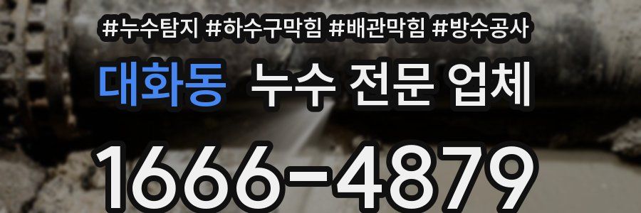 대화동 누수 전문 업체