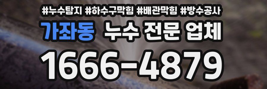 가좌동 누수 전문 업체