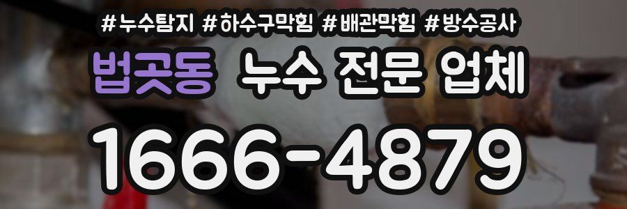 법곳동 누수 전문 업체