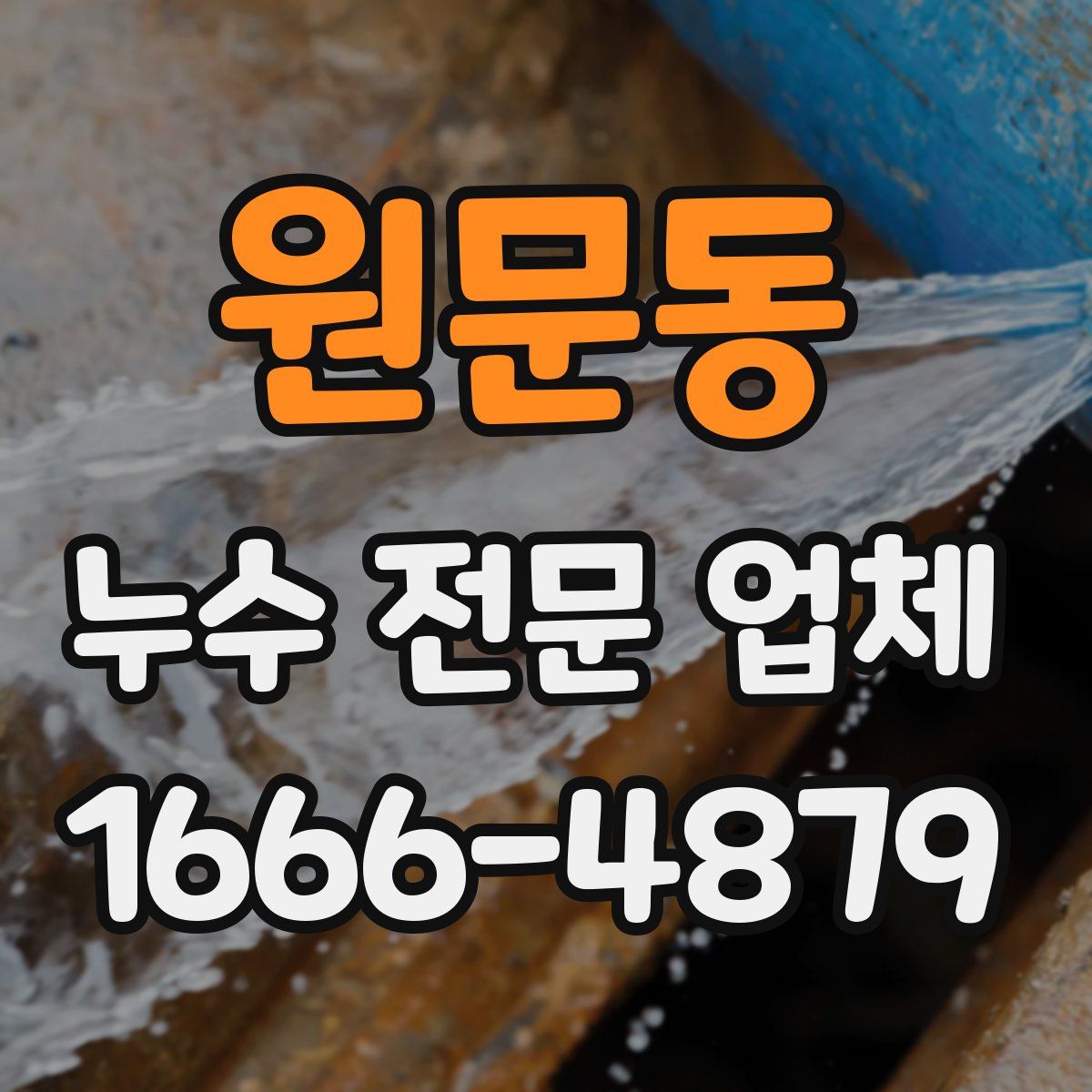 원문동 누수 전문 업체