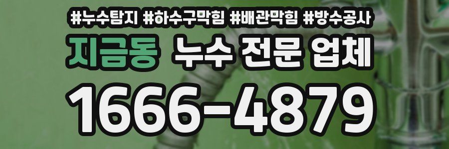 지금동 누수 전문 업체