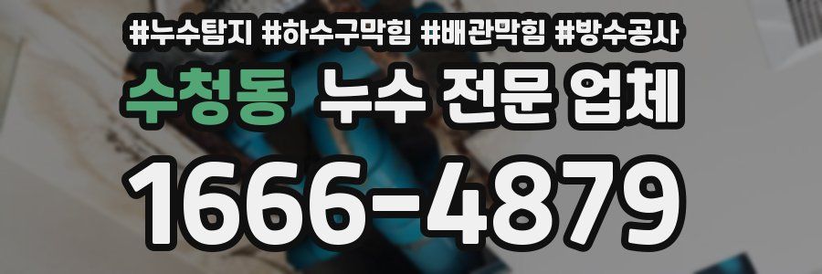수청동 누수 전문 업체