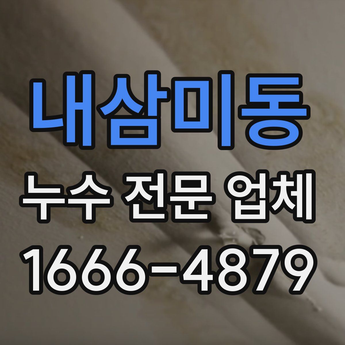 내삼미동 누수 전문 업체