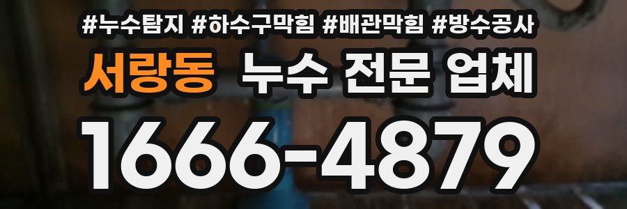 서랑동 누수 전문 업체