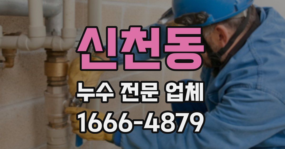 신천동 누수 전문 업체