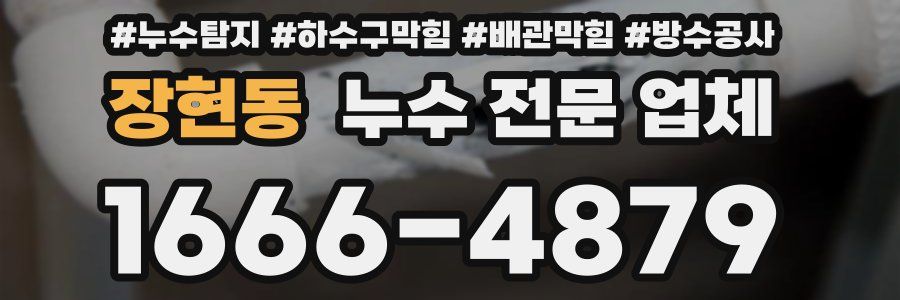 장현동 누수 전문 업체