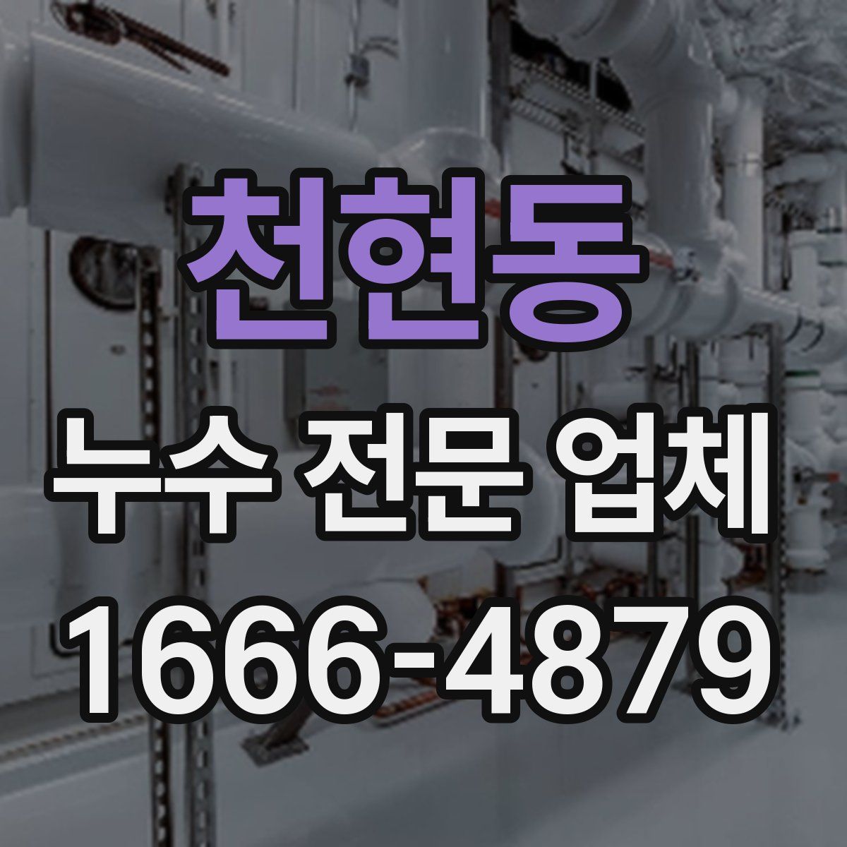 천현동 누수 전문 업체