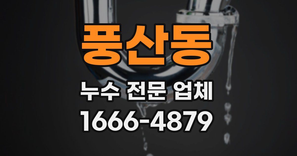 풍산동 누수 전문 업체