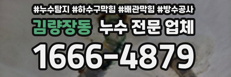김량장동 누수 전문 업체
