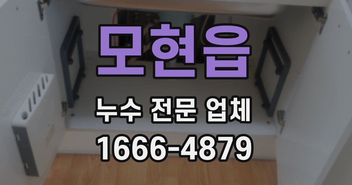 모현읍 누수 전문 업체