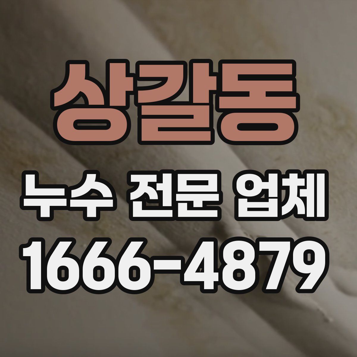 상갈동 누수 전문 업체