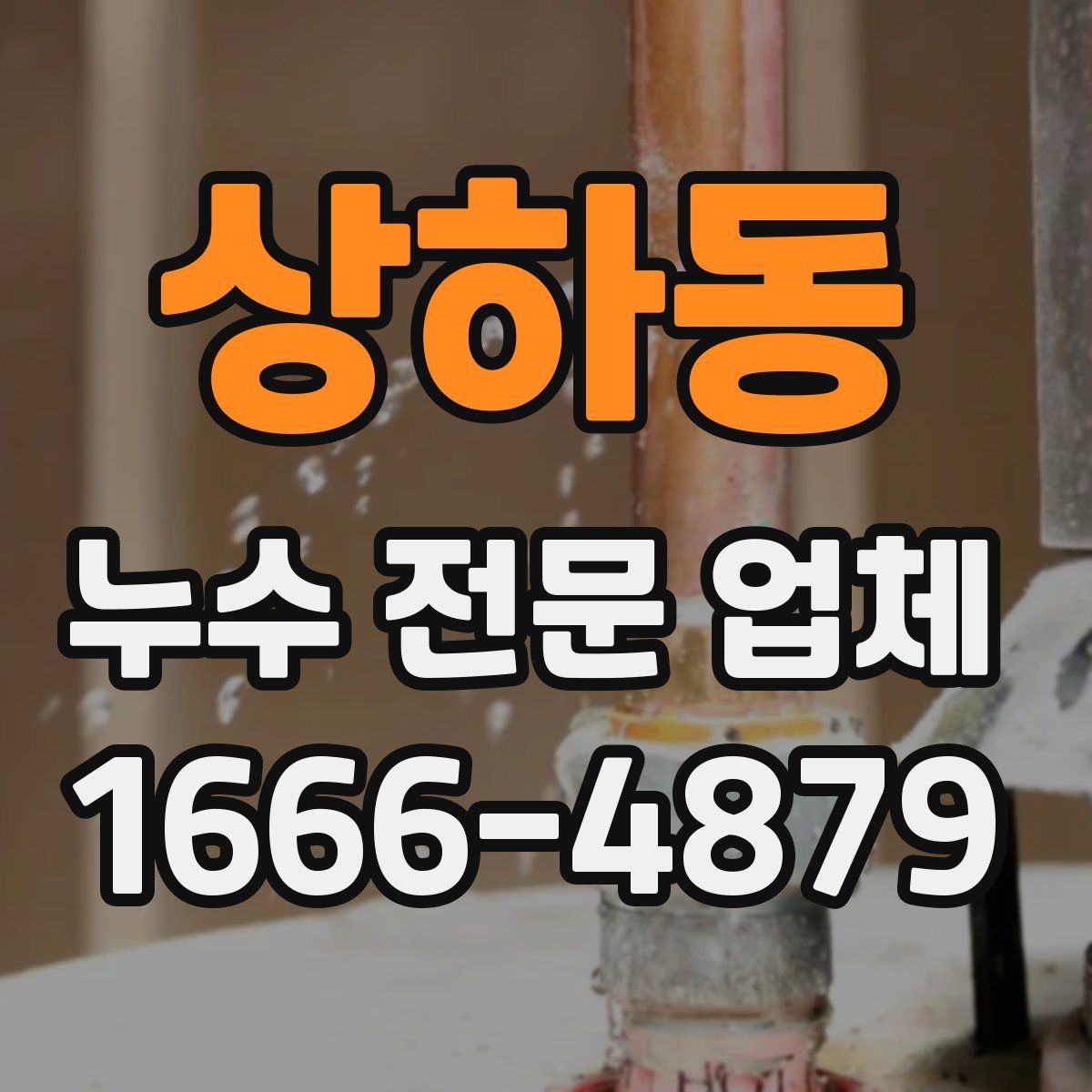 상하동 누수 전문 업체