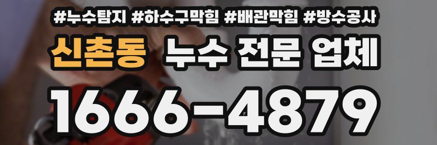 신촌동 누수 전문 업체