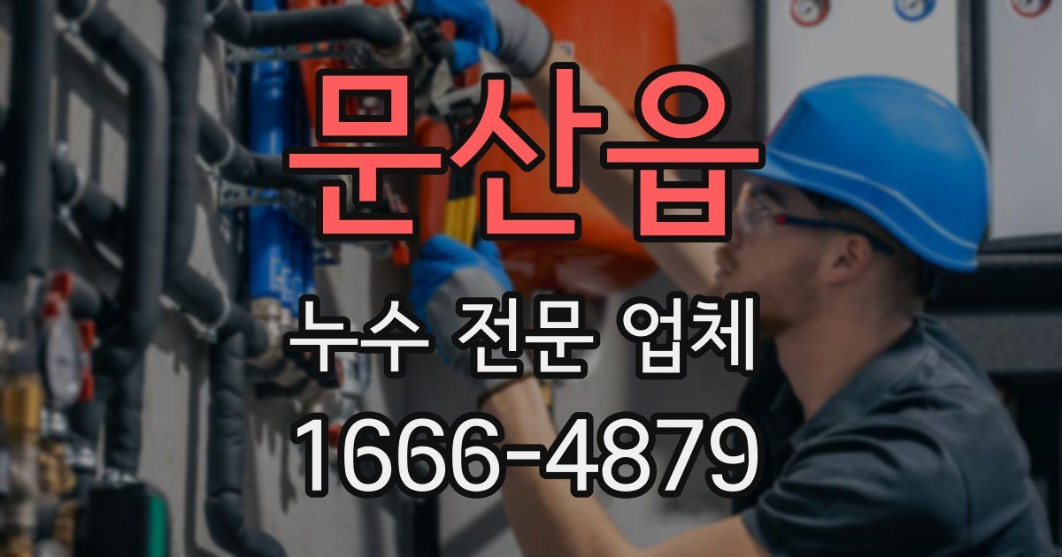 문산읍 누수 전문 업체