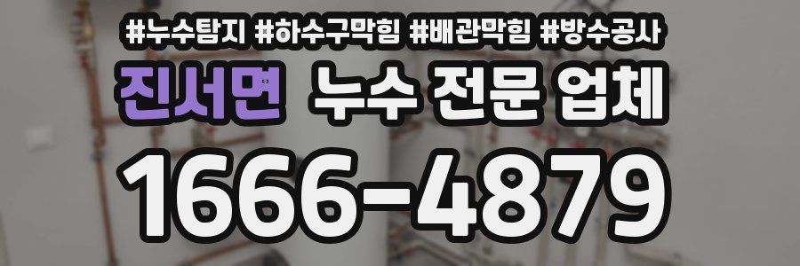 진서면 누수 전문 업체