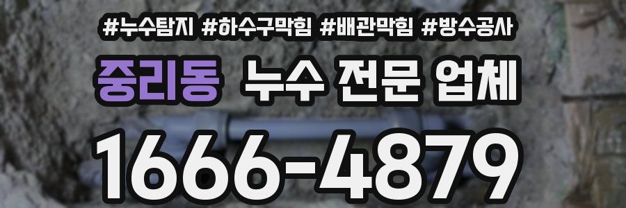 중리동 누수 전문 업체