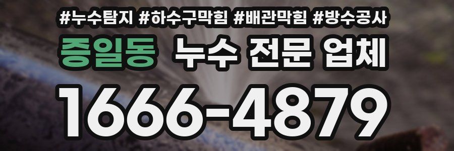 증일동 누수 전문 업체
