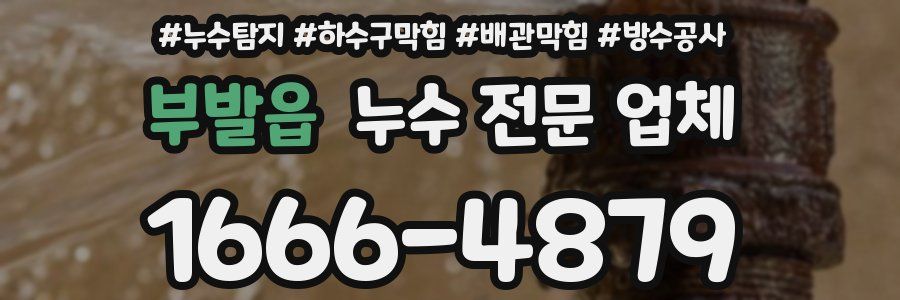 부발읍 누수 전문 업체
