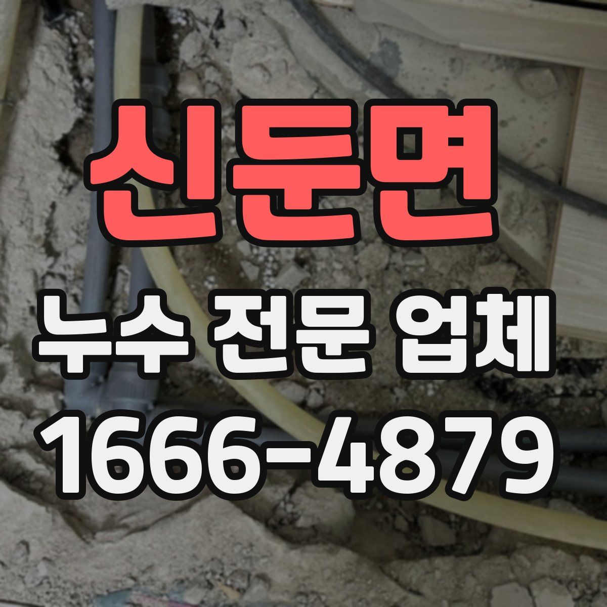 신둔면 누수 전문 업체