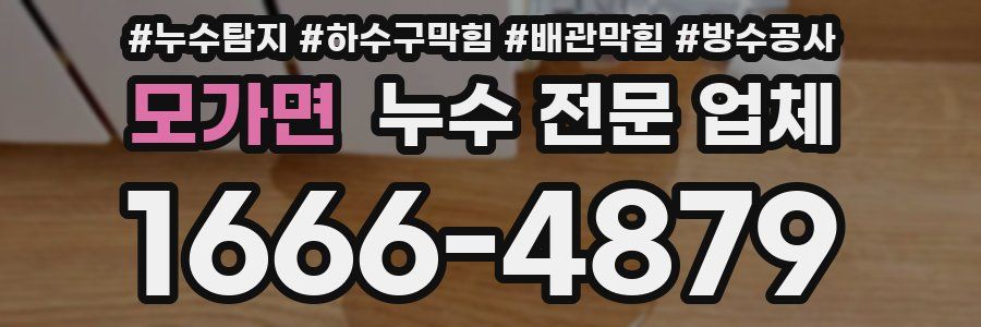 모가면 누수 전문 업체